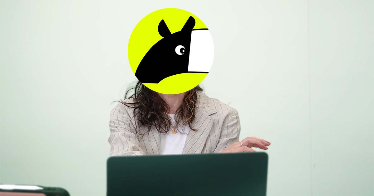 Nバクさんのアップ写真。